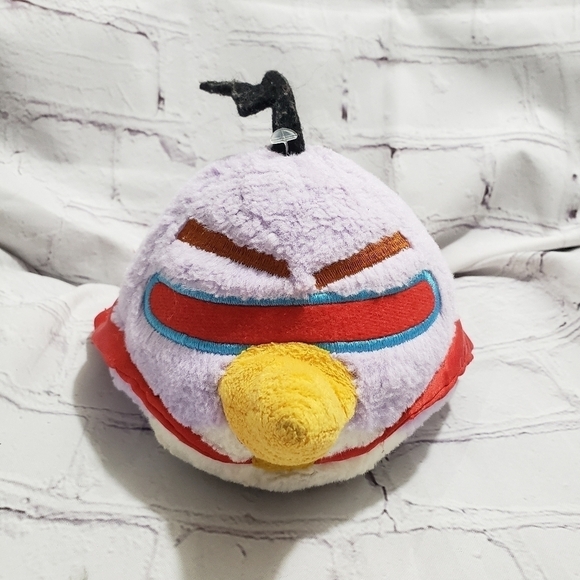 Angry Birds Space Lazer Chuck Purple Bird Plush 5" Rovio Year 2012 Commonwealth - Picture 7 of 7